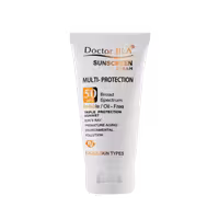 کرم ضدآفتاب مولتی پروتکشن Spf50 دکتر ژیلا حجم 50 میلی‌لیتر