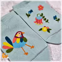 جوراب نقاشی شده با دست