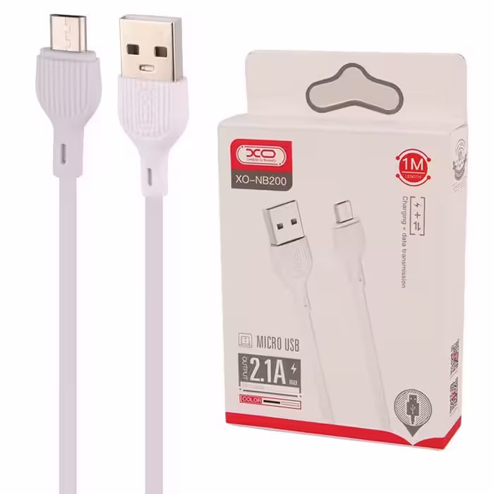 کابل میکرو یو اس بی Xo XO-NB200 2.1A 1m