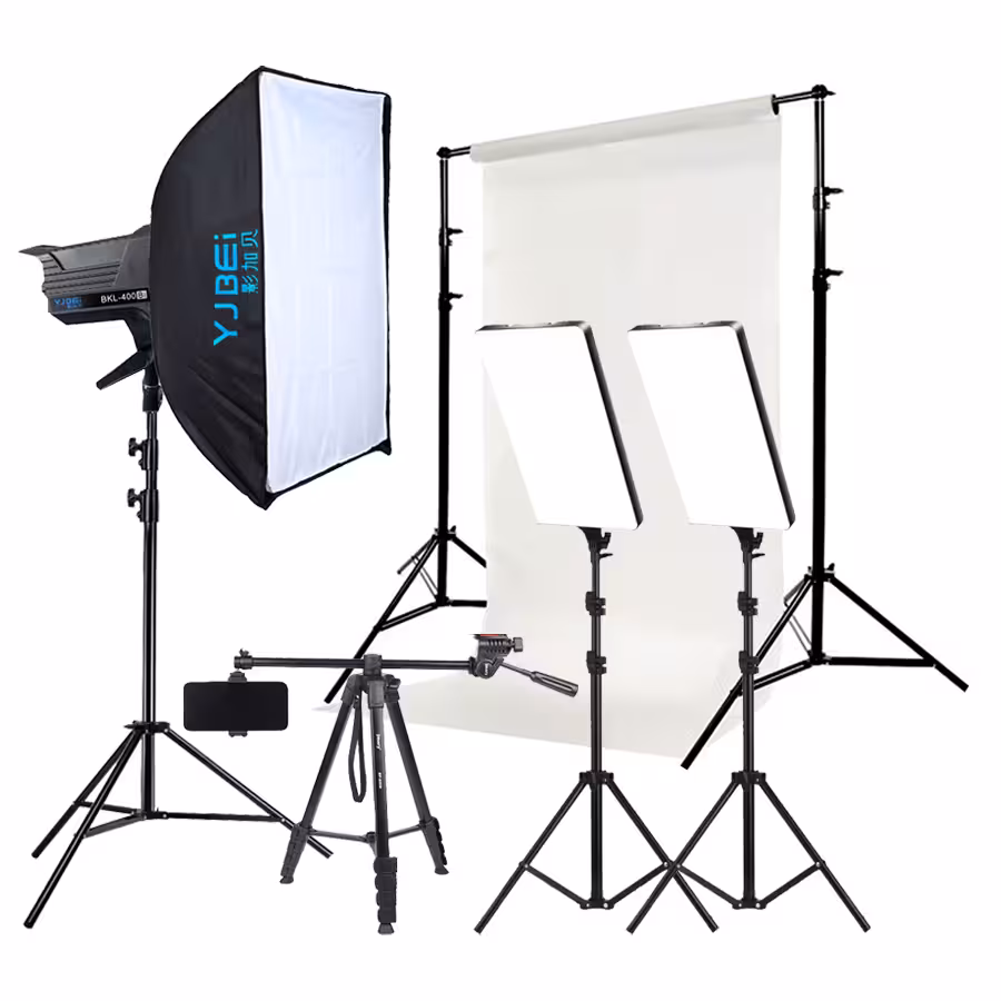 کیت نور تولید محتوا BKL-400 با بکگراند B-kit17