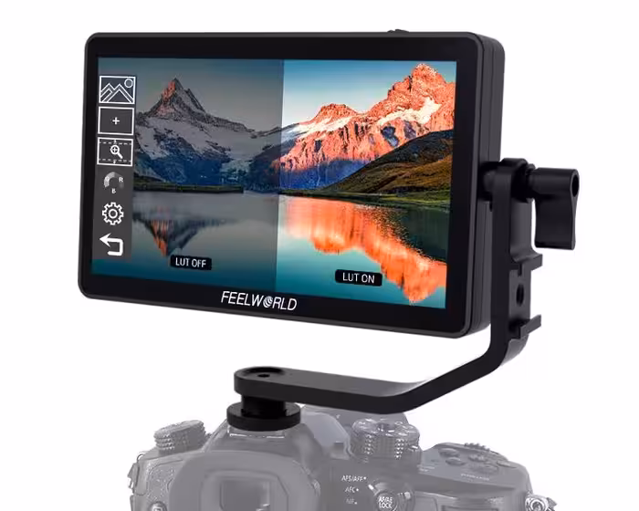 مانیتور روی دوربین فیلورد مدل FEELWORLD F6 PLUS 4K