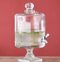 کلمن شیشه ای (بلور) شربت خوری وارداتی کد KIT-234