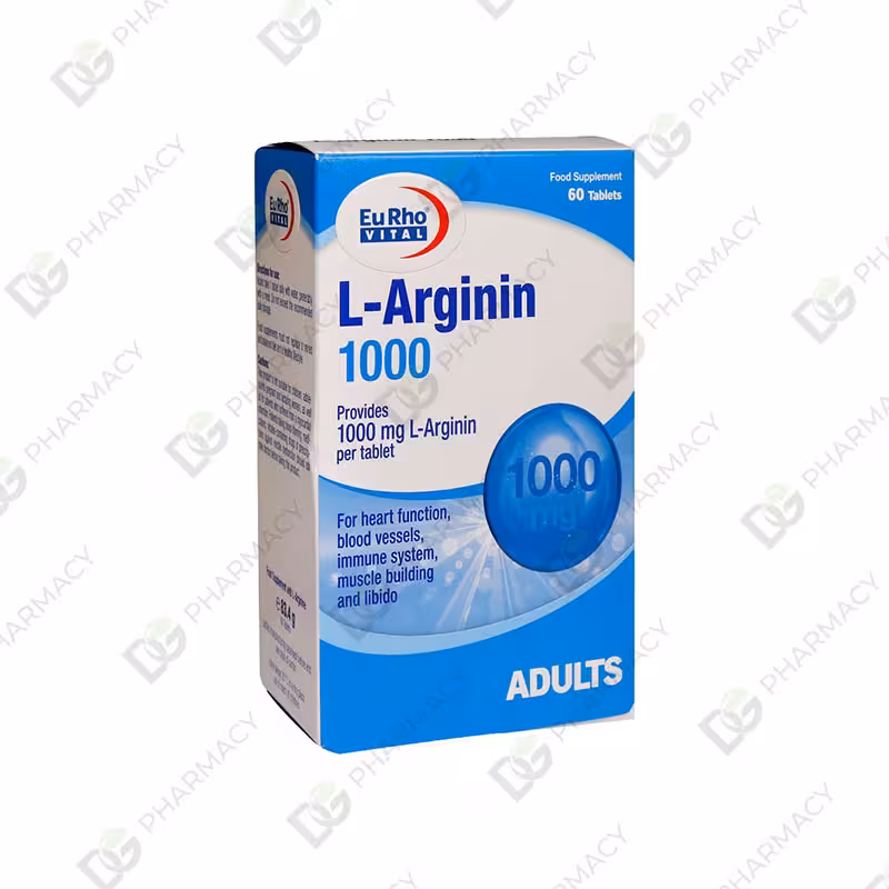 قرص ال آرژینین 1000 یوروویتال دیجی فارماسی