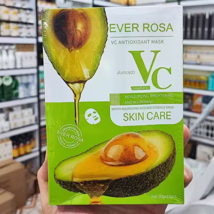ماسک ورقه ای آوکادوو  برند EVER ROSA