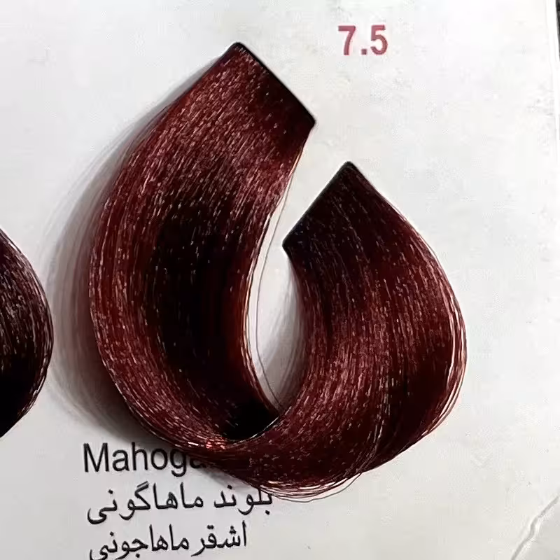 رنگ بلوند ماهاگونی 7.75 ،رنگ مو کم آمونیاک پیلون ویک عدد اکسیدان | amazonchi