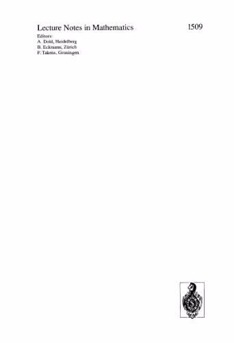 خرید و دانلود نسخه کامل کتاب Algebraic Topology Homotopy and Group Cohomology: Proceedings of the 1990 Barcelona Conference on Algebraic Topology, held in S. Feliu de Guíxols, Spain, June 6–12, 1990