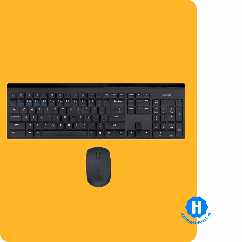 کیبورد و ماوس بی سیم رپو مدل 8110M