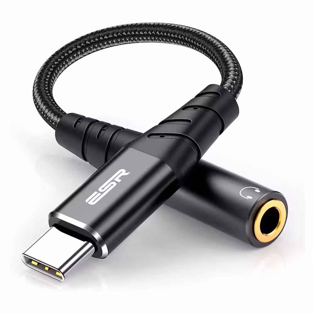 کابل مبدل USB-C به جک 3.5 میلی متری ESR - فروشگاه اسپيگن ایران