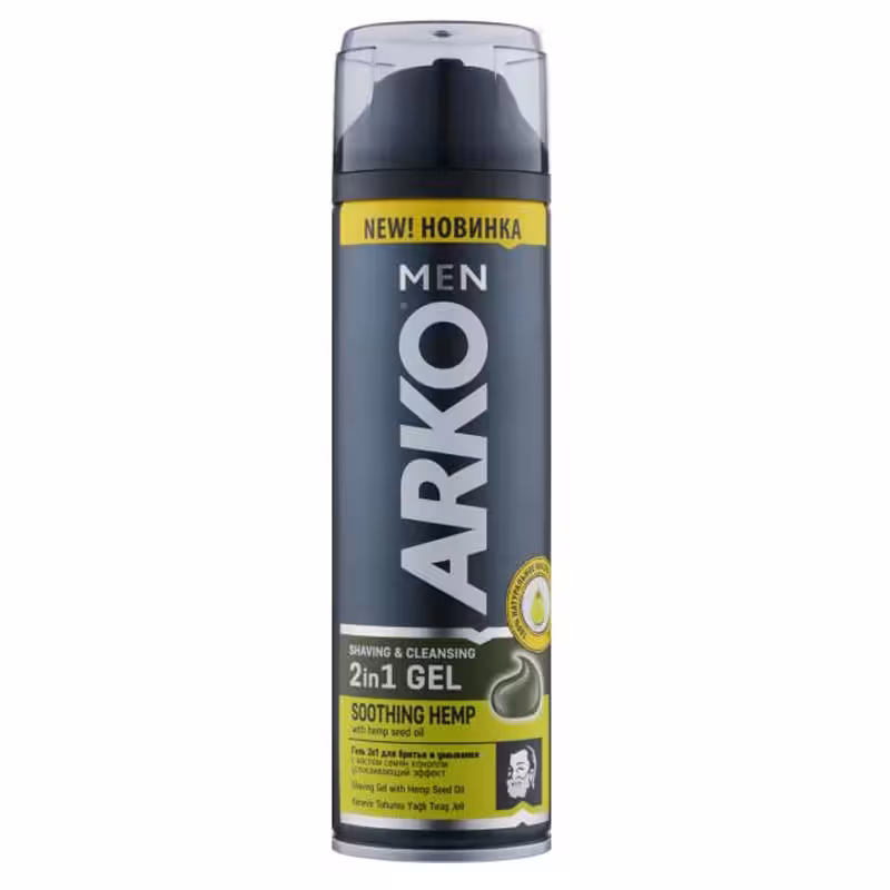ژل اصلاح آرکو Arko مدل Soothing Hemp حجم 200 میل