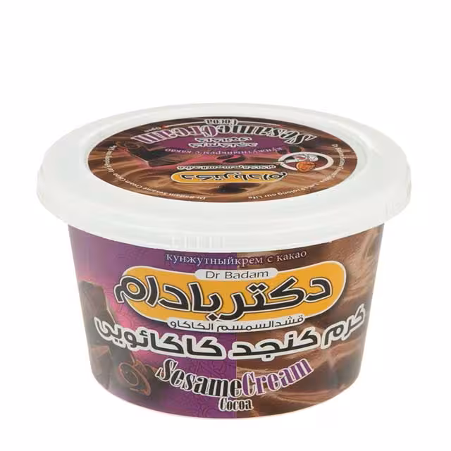 کرم کنجد شکلاتی دکتر بادام 220 گرمی