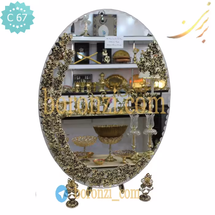 آینه عروس دو ردیفه 50*70 کد 67