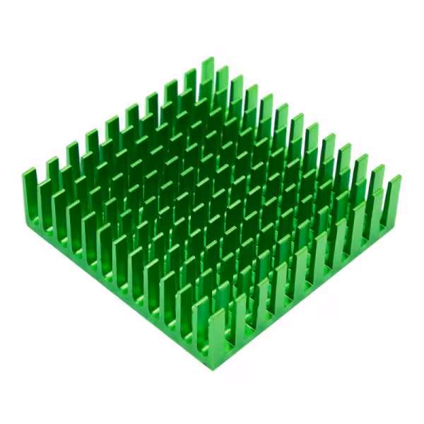 هیت سینک سایز 4x4cm مخصوص المان سردکننده رنگ سبز