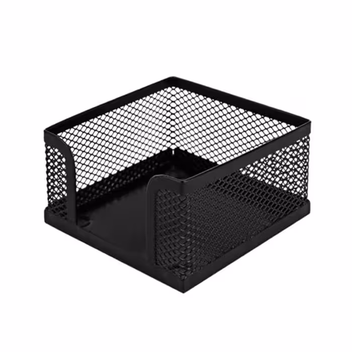 جای کاغذ یادداشت رومیزی مدل توری فلزی