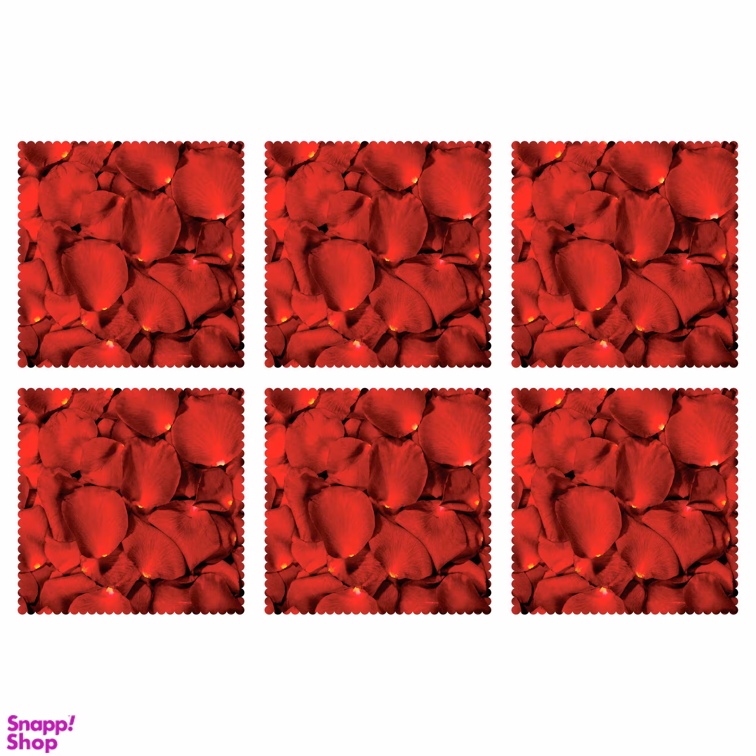 زیر لیوانی مدل C1-42803 بسته 6 عددی چند رنگ سایز 0.1*10*10 سانتی‌ متر