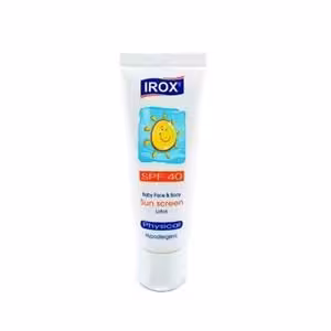 لوسیون ضد آفتاب کودک SPF40 ایروکس مناسب صورت و بدن