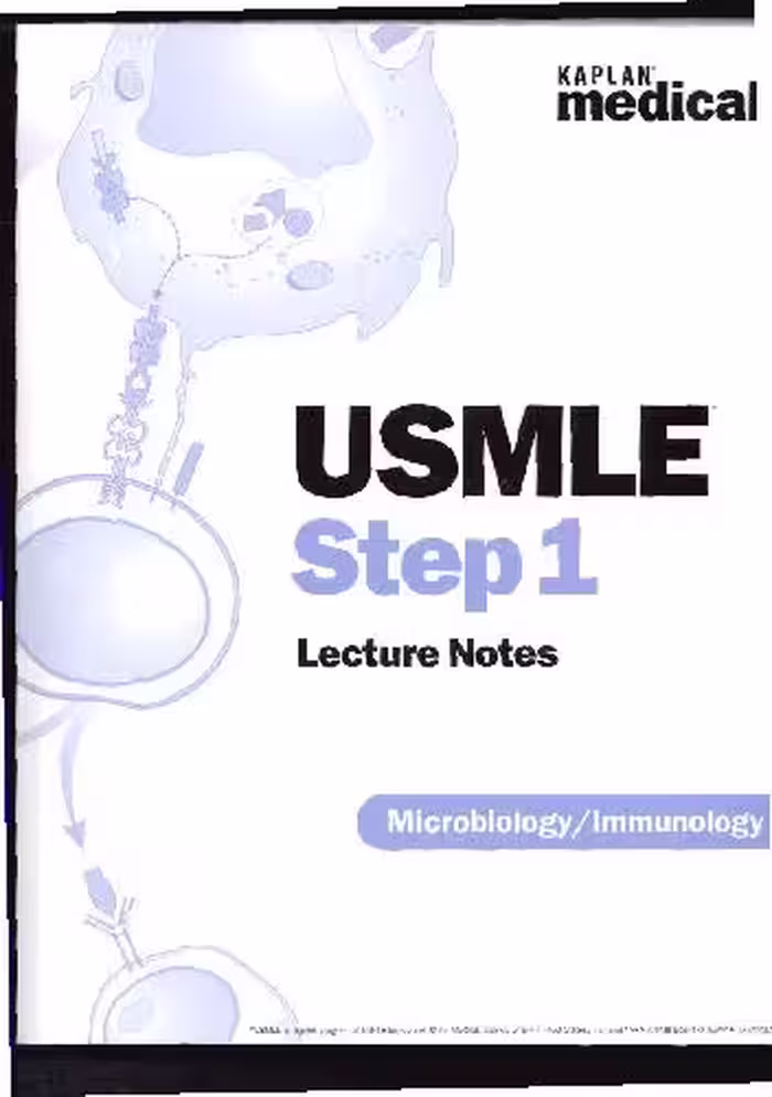 خرید و دانلود نسخه کامل کتاب USMLE step 1. 6.Microbiology Immunology 2007
