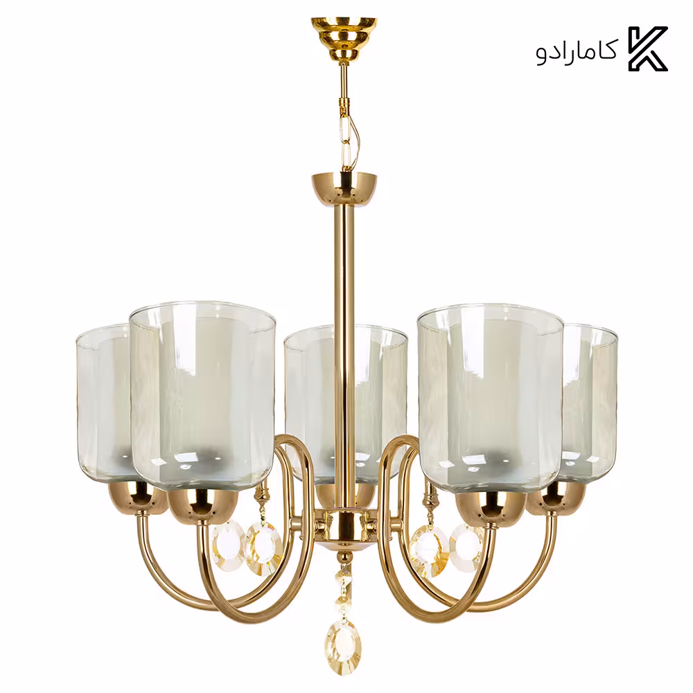 لوستر لهستانی چشمه نور 5 شعله کد A812-5