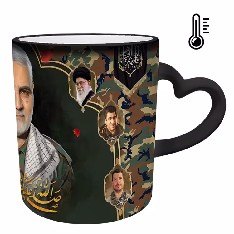 خرید ماگ-لیوان حرارتی دسته ساده سردار سلیمانی کد 93