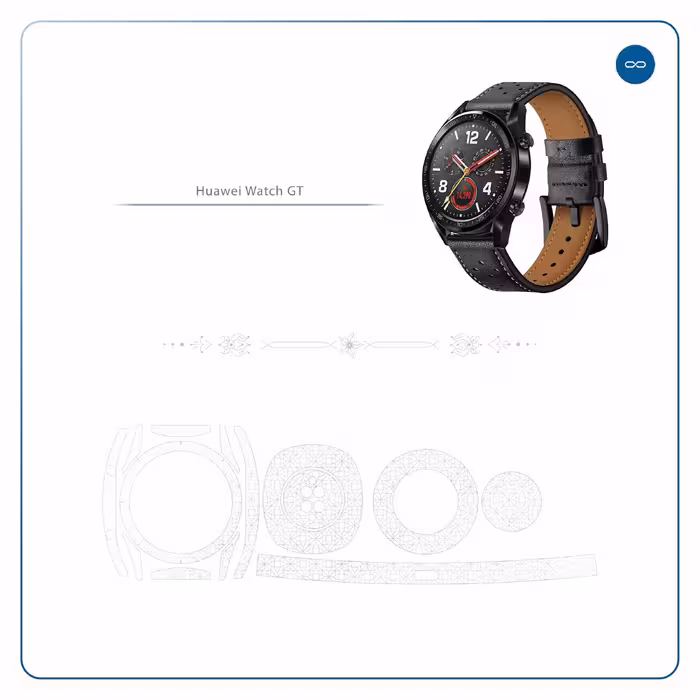 برچسب ماهوت طرح Gloss-Transparent مناسب برای ساعت هوشمند هوآوی Watch GT