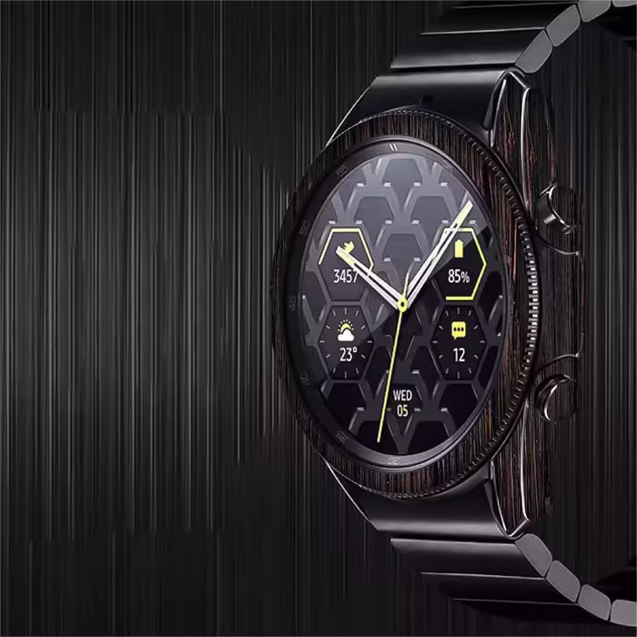 برچسب ماهوت طرح Burned Wood مناسب برای ساعت هوشمند سامسونگ Galaxy Watch3 45mm