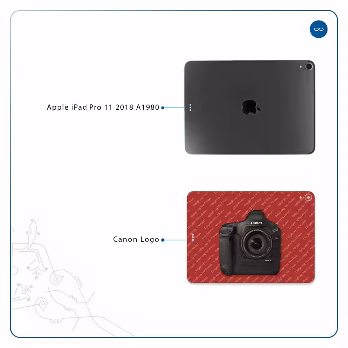 برچسب پوششی ماهوت مدل Canon-Logo مناسب برای تبلت اپل iPad Pro 11 2018 A1980