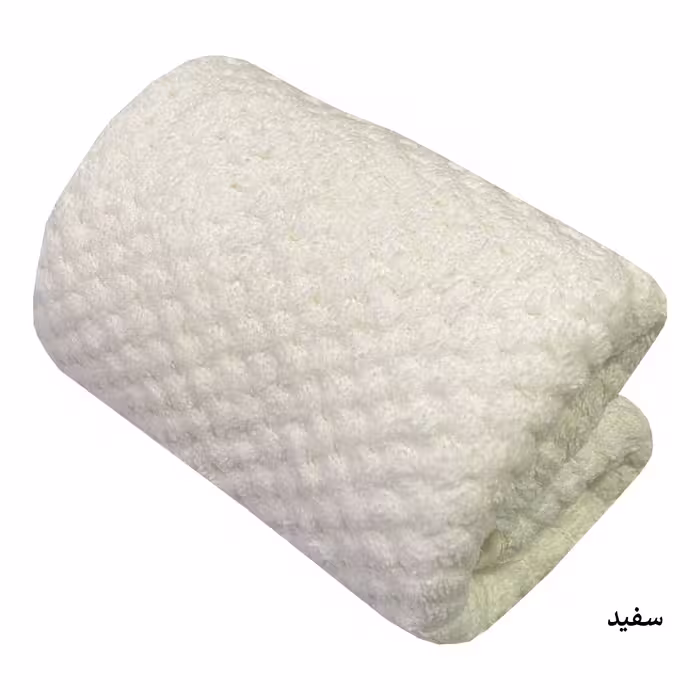 حوله دستی شایسته مدل نسترن سایز 35X75 سانتی متر
