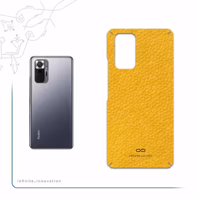 برچسب پوششی ماهوت مدل Mustard-Leather مناسب برای گوشی موبایل شیائومی Redmi Note 10 Pro Max