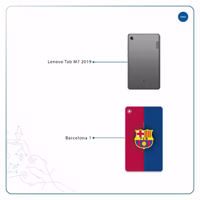 برچسب پوششی ماهوت مدل Barcelona مناسب برای تبلت لنوو Tab M7 2019