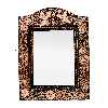 ست آینه و شمعدان مسی مدل الماس تراش طرح لاله کد Rectangle404140