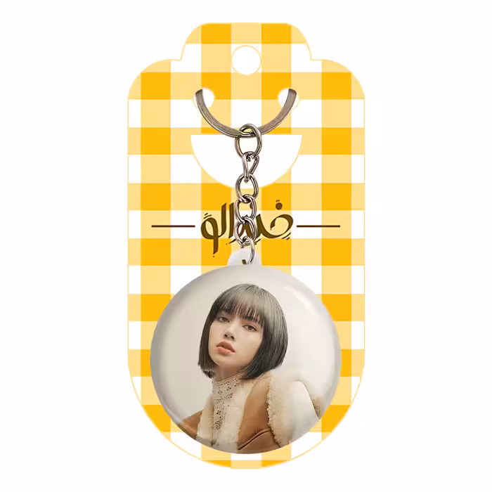 جاکلیدی خندالو مدل لیسا بلک پینک کد 14311