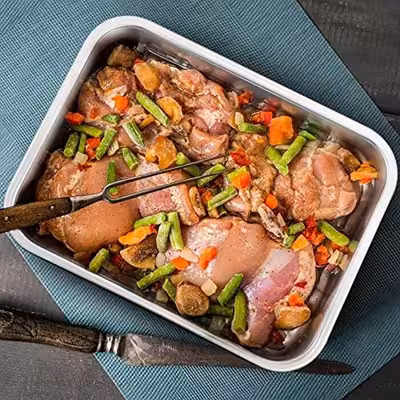 ظرف فر مدل آهن لبه کوتاه