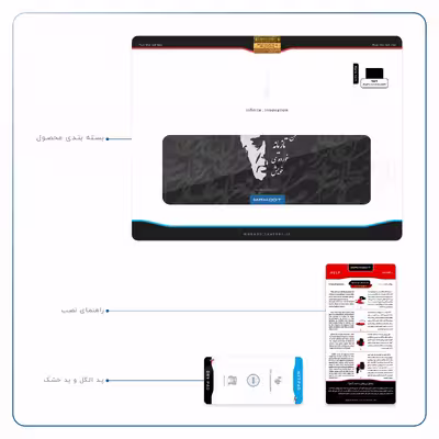 برچسب پوششی ماهوت مدل Ahmad-Shamlou مناسب برای تبلت اپل iPad Pro 9.7 2016 A1675
