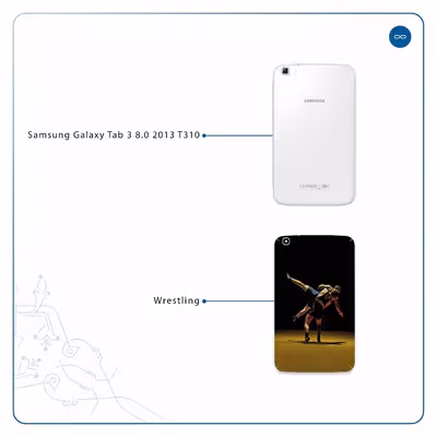برچسب پوششی ماهوت مدل Wrestling مناسب برای تبلت سامسونگ Galaxy Tab 3 8.0 2013 T310