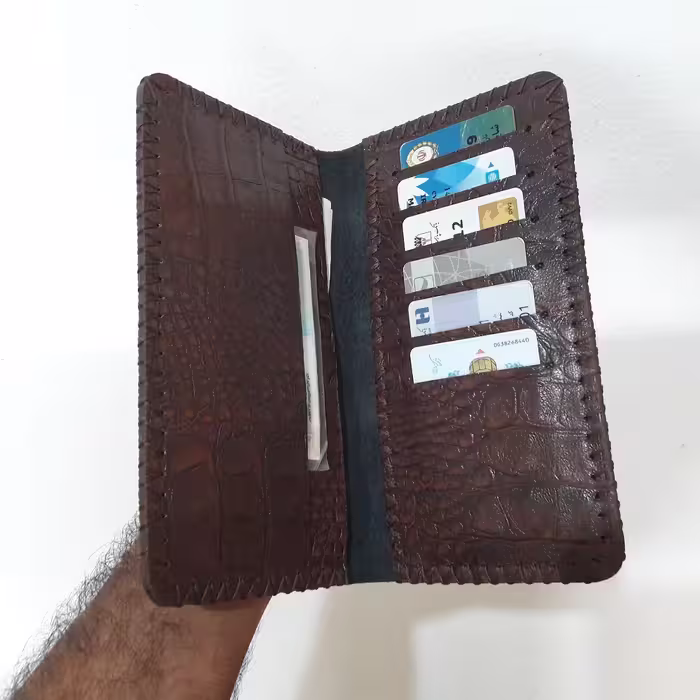 کیف پول چرمی مدل چروک 003