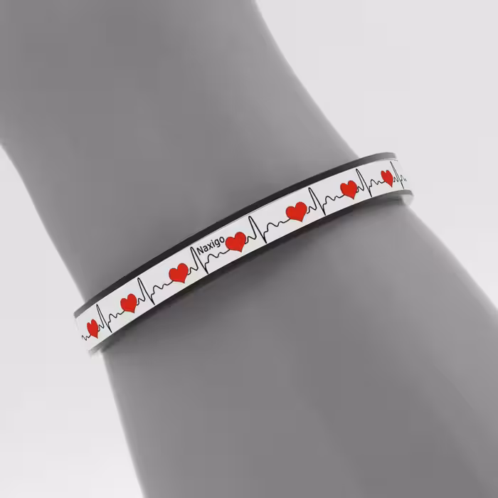دستبند ناکسیگو طرح ضربان قلب مدل BR5551