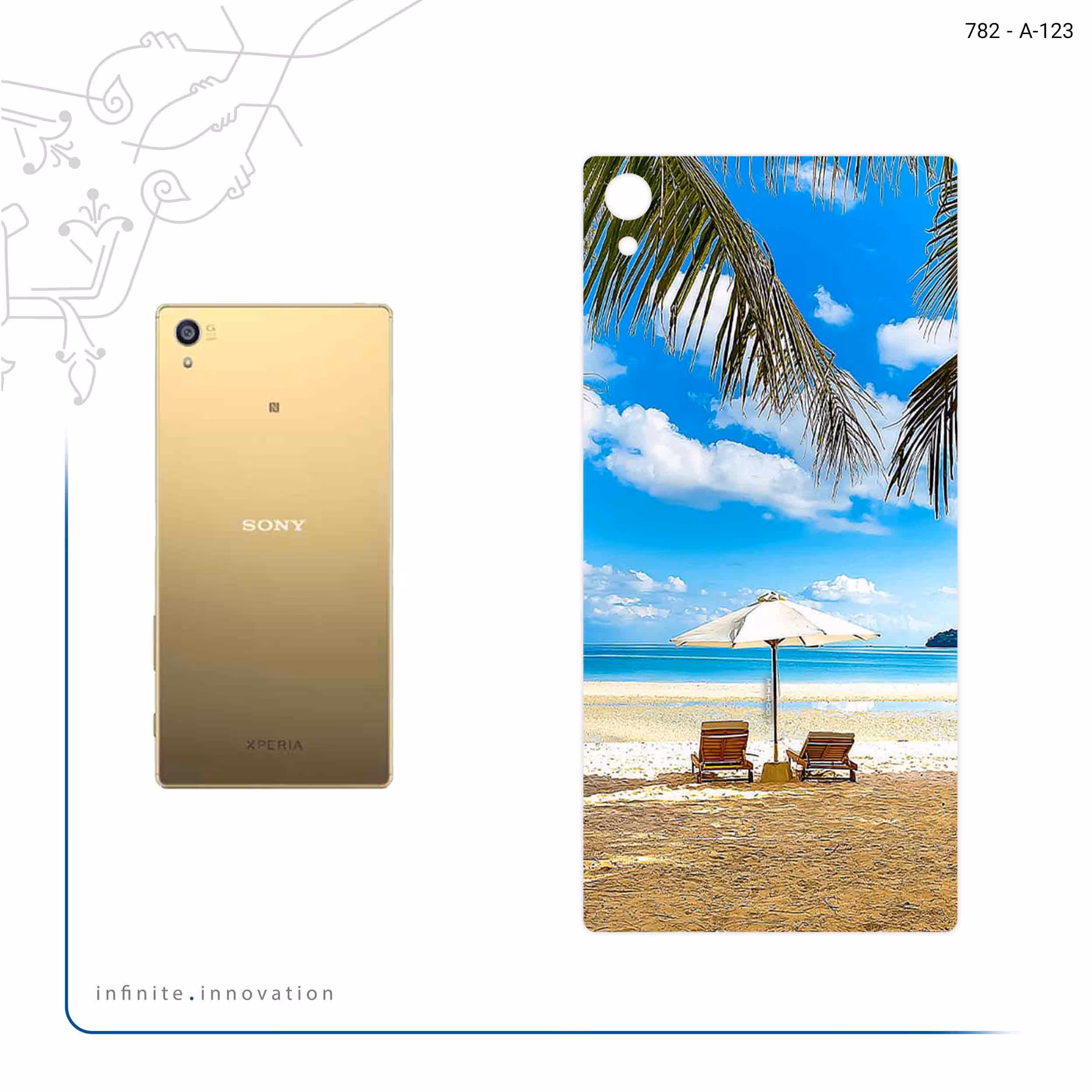برچسب پوششی ماهوت مدل Beach مناسب برای گوشی موبایل سونی Xperia Z5 Premium