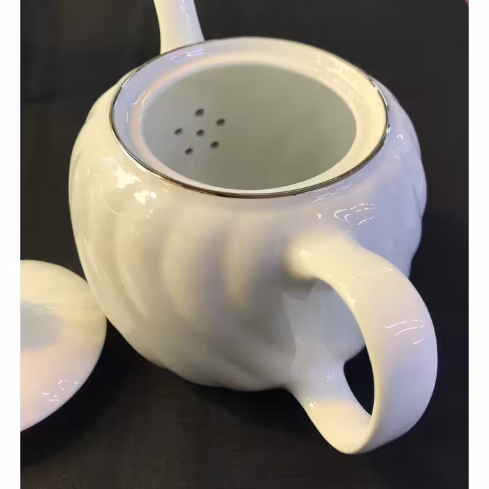 قوری چینی زرین ایران مدل سمن درجه عالي