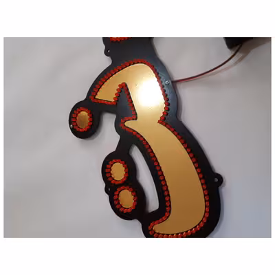 تابلو ال ای دی میشانه مدل کافی نت کد 561 به همراه فلاشر و کنترل