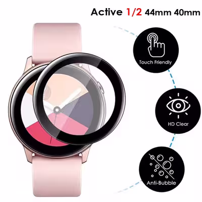 محافظ صفحه نمایش لاین مدل RT007 مناسب برای ساعت هوشمند سامسونگ Galaxy Watch Active 2 40mm بسته سه عددی