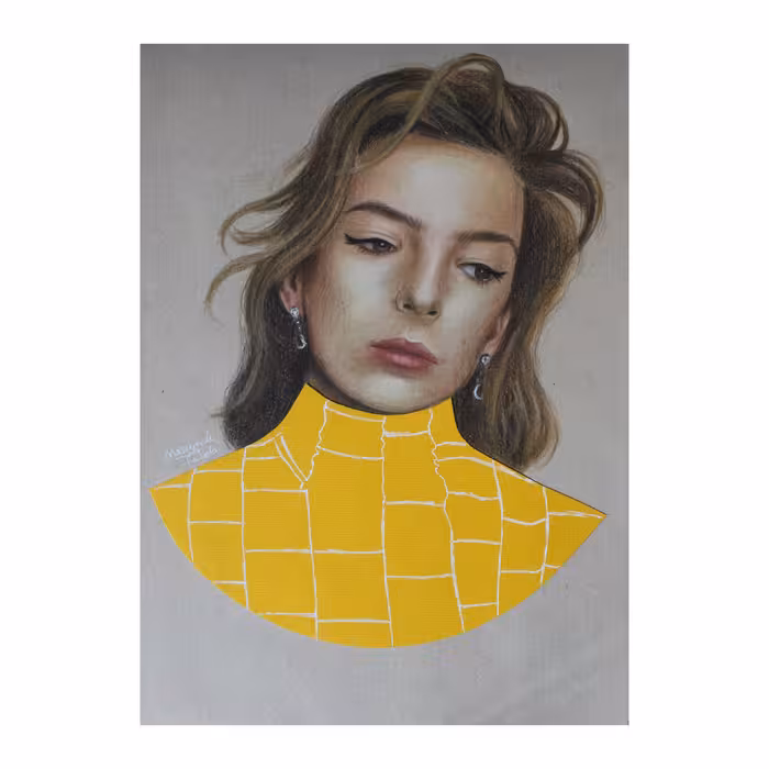 نقاشی مداد رنگی مدل جودی کومر کد 01