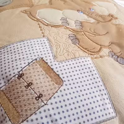 سرویس خواب نوزادی طرح فیل مجموعه 4 عددی