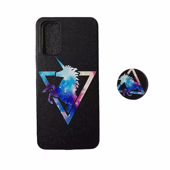 کاور طرح آبرنگی مدل a02s مناسب برای گوشی موبایل سامسونگ Galaxy A02S / M02S به همراه پاپ سوکت
