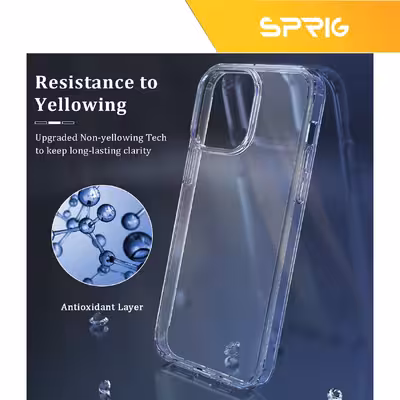 کاور اسپریگ مدل Full-Clear مناسب برای گوشی موبایل اپل iPhone 14 Pro به همراه محافظ صفحه نمایش