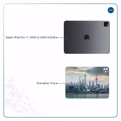 برچسب پوششی ماهوت مدل Shanghai City مناسب برای تبلت اپل iPad Pro 11 (GEN 2) 2020 A2228