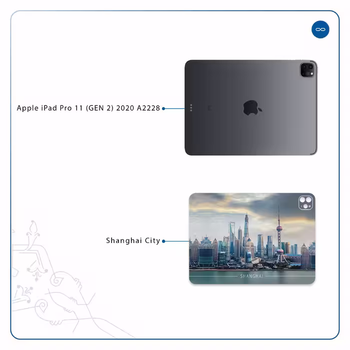 برچسب پوششی ماهوت مدل Shanghai City مناسب برای تبلت اپل iPad Pro 11 (GEN 2) 2020 A2228