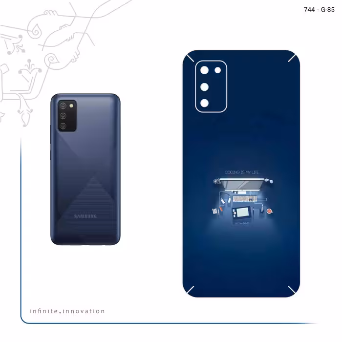 برچسب پوششی ماهوت مدل Programming 3 مناسب برای گوشی موبایل سامسونگ Galaxy M02s