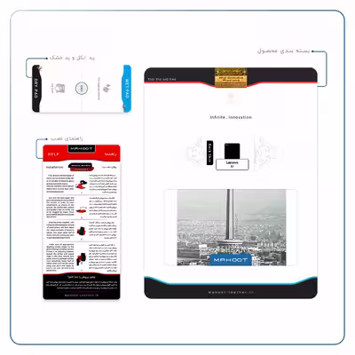 برچسب پوششی ماهوت مدل Tehran City مناسب برای تبلت لنوو E7