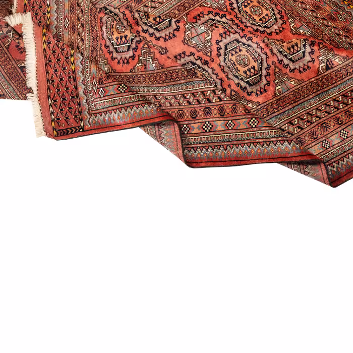 فرش دستبافت سه متری مدل ترکمن کد 40.1945