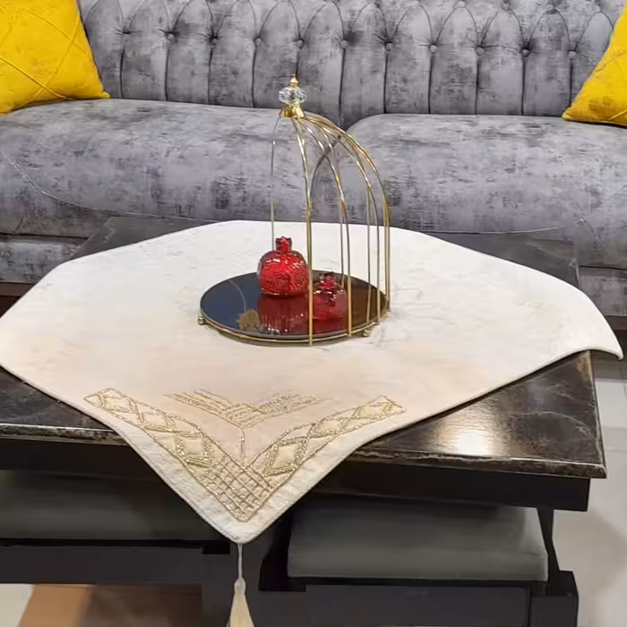 ست رومیزی 4 تکه طرح پتینه کد 0001