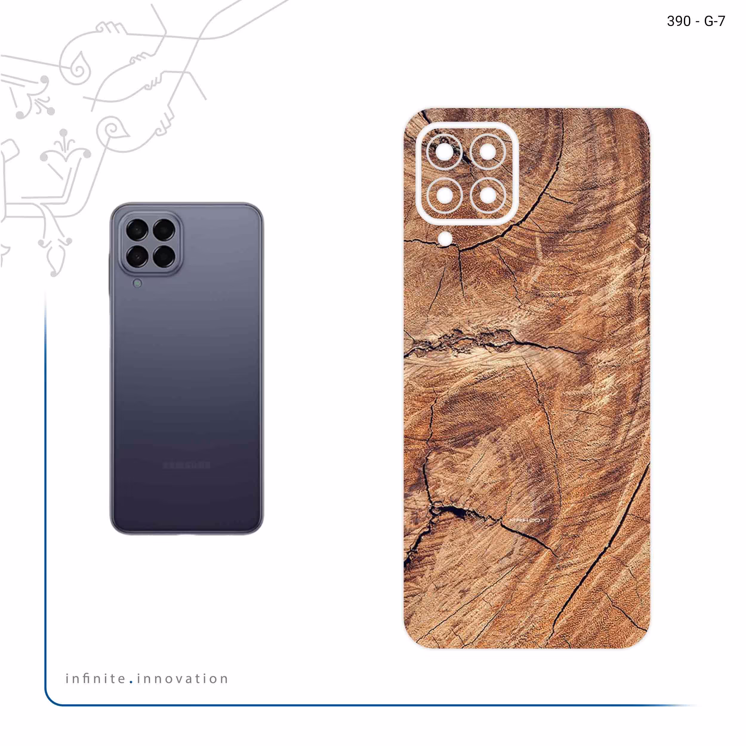 برچسب پوششی ماهوت مدل Wood Texture 5 مناسب برای گوشی موبایل سامسونگ Galaxy M33